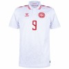 Camiseta de fútbol Dinamarca Hojlund 9 Primera Equipación Euro 2024 - Hombre